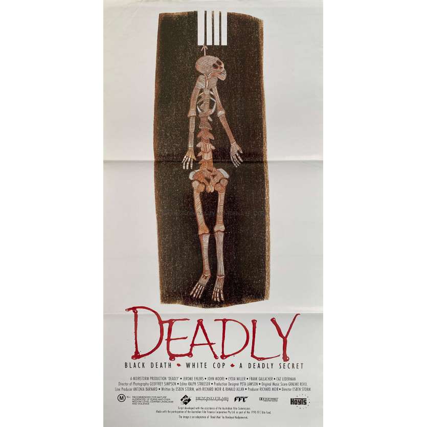 DEADLY Affiche de film- 33x78 cm. - 1991 - Jerome Ehlers, Esben Storm -