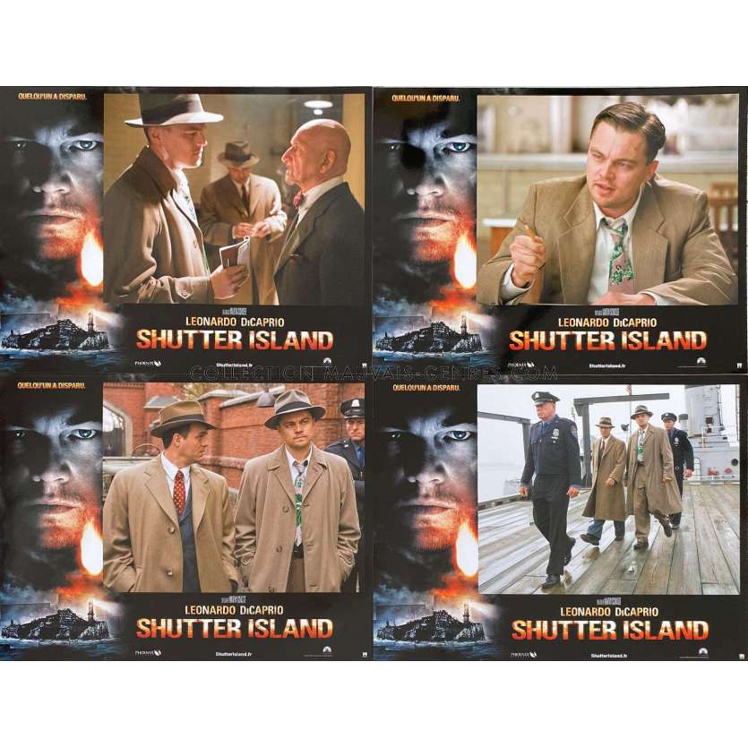 SHUTTER ISLAND Photos de film x4 - 21x30 cm. - 2010 - Leonardo DiCaprio, Martin Scorsese -