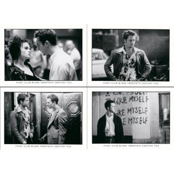 FIGHT CLUB Movie Stills x4 - 5x7 in. - 1999 - David Fincher, Brad Pitt, Edward Norton -