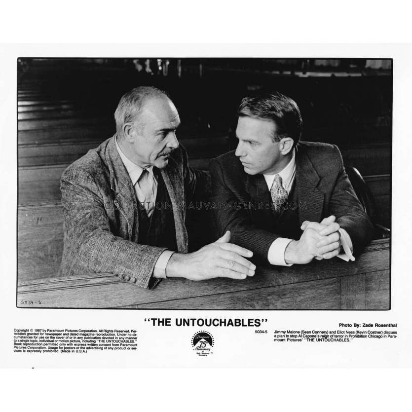 LES INCORRUPTIBLES Photo de presse 5034-5 - 20x25 cm. - 1987 - Kevin Costner, Brian de Palma -