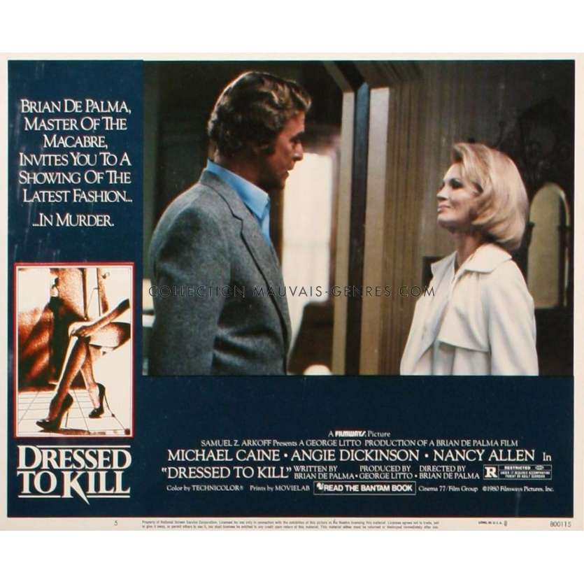 PULSIONS Photo de film N5 28x36 - 1980 - Michael Caine, Brian de Palma