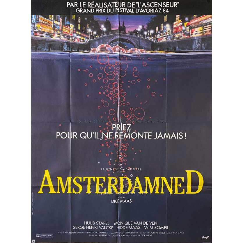 AMSTERDAMNED Affiche de film- 120x160 cm. - 1988 - Huub Stapel, Dick Maas -