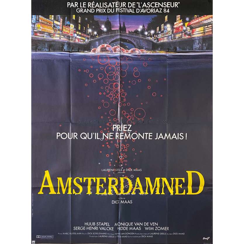 AMSTERDAMNED Movie Poster- 47x63 in. - 1988 - Dick Maas, Huub Stapel -