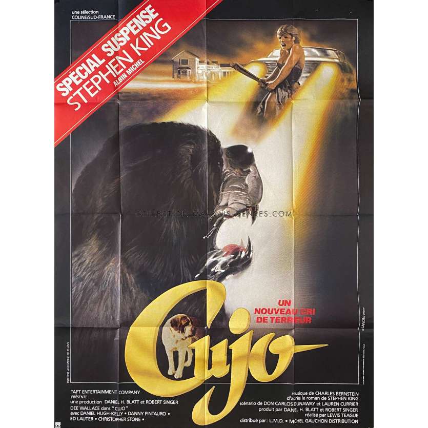 CUJO Affiche de film- 120x160 cm. - 1983 - Dee Wallace, Lewis Teague -