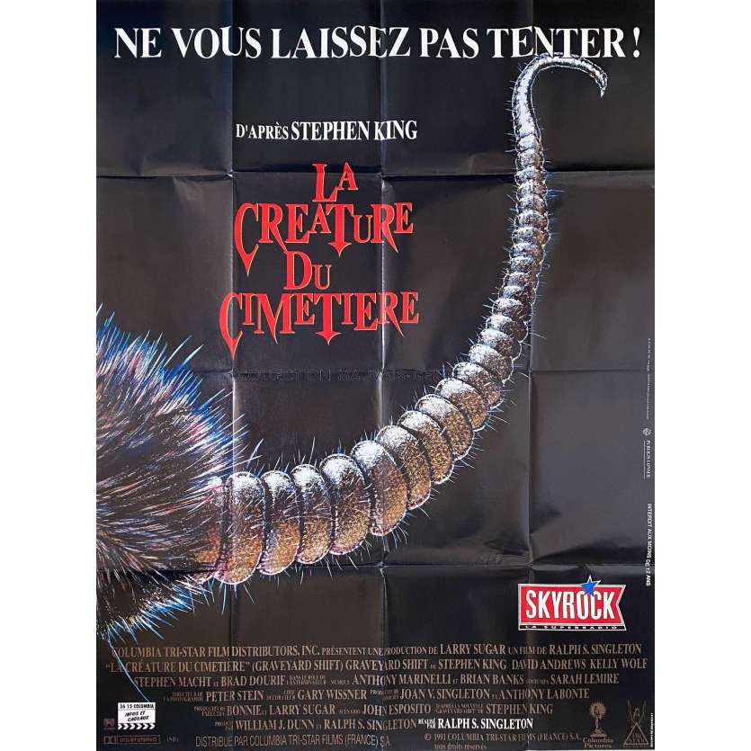 LA CREATURE DU CIMETIERE Affiche de film- 120x160 cm. - 1990 - David Andrews, Ralph S. Singleton -