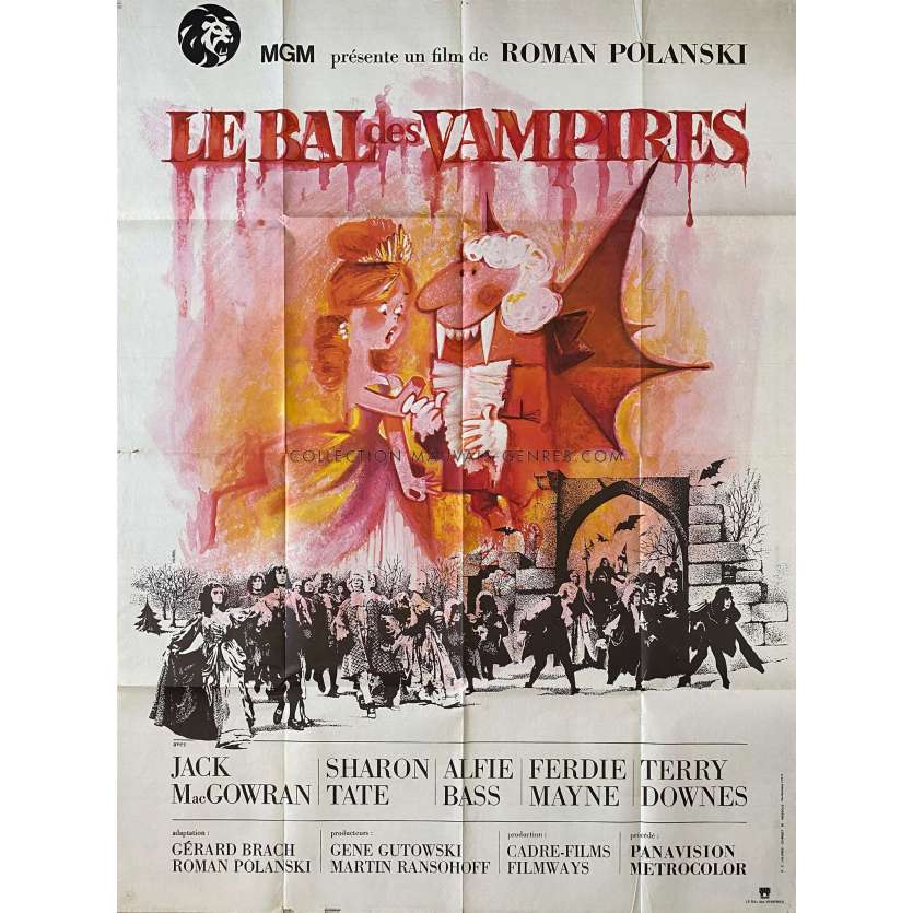 LE BAL DES VAMPIRES Affiche de film- 120x160 cm. - 1967/R1970 - Sharon Tate, Roman Polanski -
