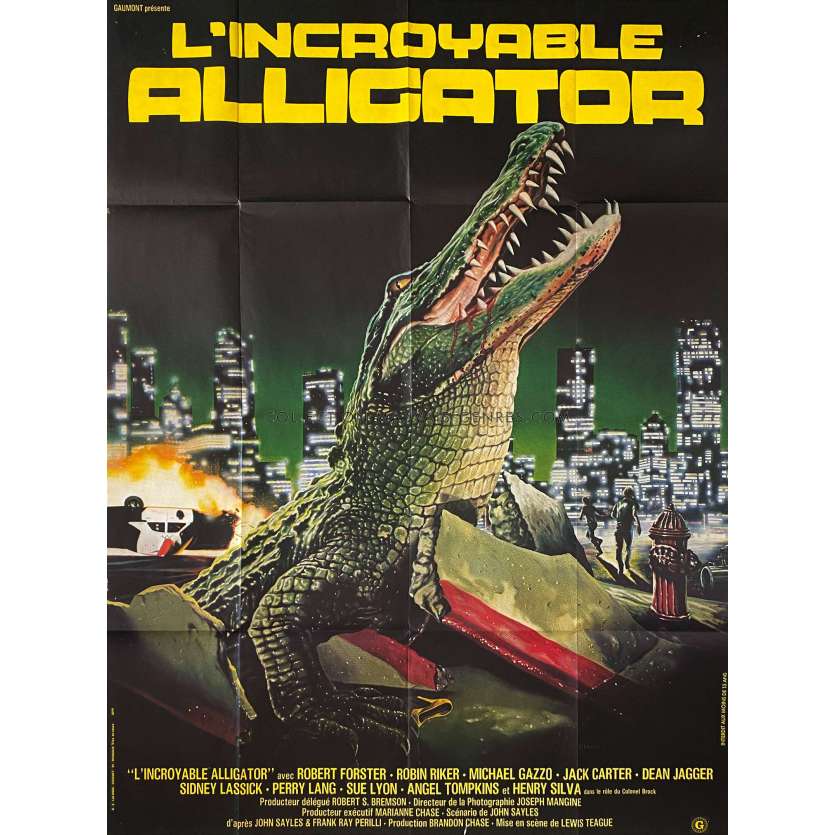 ALLIGATOR Movie Poster- 47x63 in. - 1980 - Lewis Teague, Robert Forster -