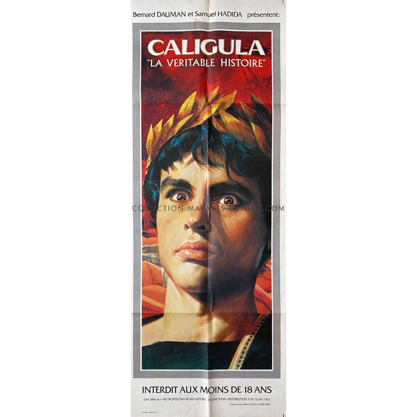 CALIGULA THE TRUE STORY Movie Poster- 23x63 in. - 1983 - Joe D'Amato, Laura Gemser -
