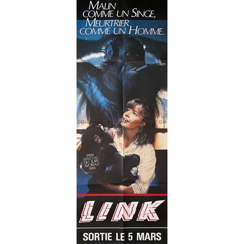 LINK Movie Poster- 23x63 in. - 1986 - Richard Franklin, Terence Stamp -