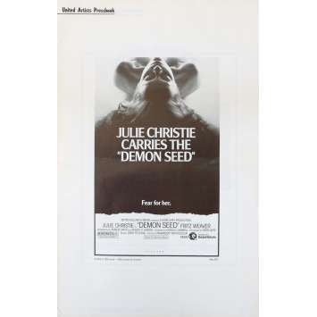 DEMON SEED US Pressbook 11x17 - 1977 - Donald Cammel, Julie Christie