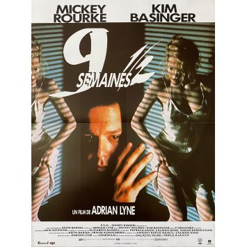 NEUF SEMAINES ET DEMI Affiche de film- 40x54 cm. - 1986 - Mickey Rourke, Adrian Lyne - érotique