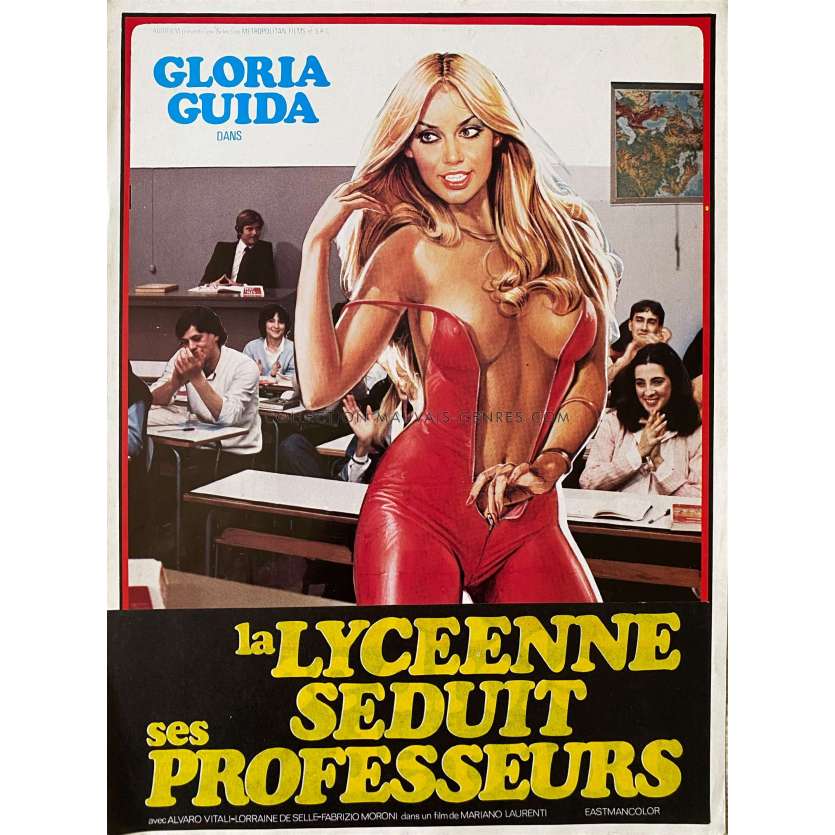 LA LYCEENNE SEDUIT LES PROFESSEURS Synopsis 2p - 24x30 cm. - 1979 - Gloria Guida, Mariano Laurenti - érotique