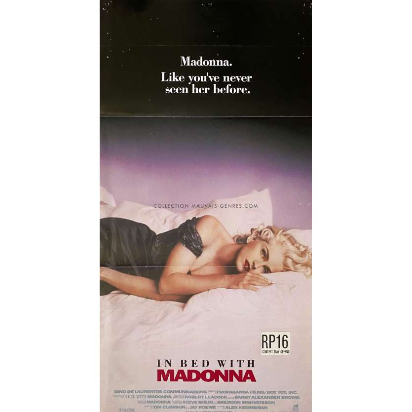 IN BED WITH MADONNA Affiche de film- 33x78 cm. - 1991 - Madonna, Alek Keshishian - érotique