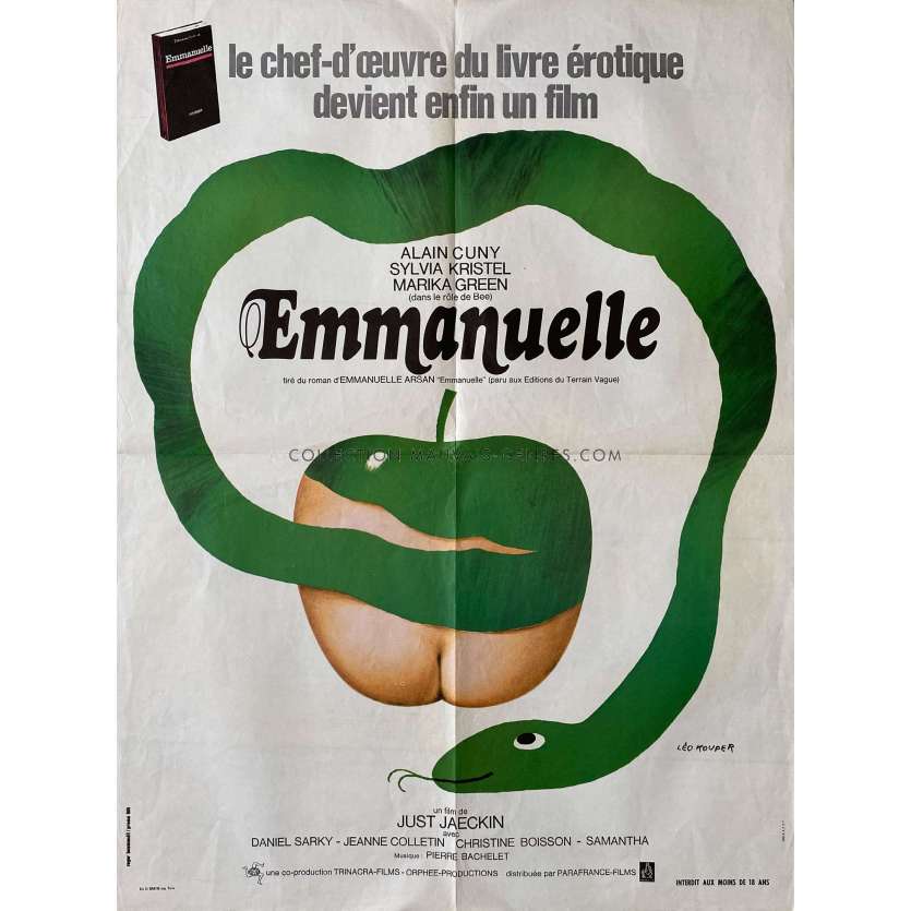 EMMANUELLE Movie Poster- 23x32 in. - 1974 - Just Jaeckin, Sylvia Kristel - erotic