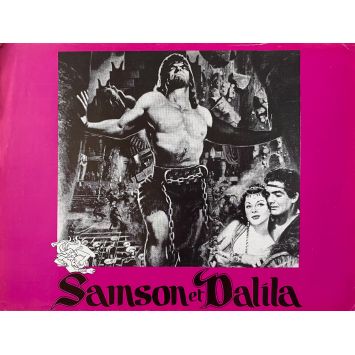 SAMSON ET DALILA Synopsis 4p - 24x30 cm. - 1949/R1970 - Victor Mature, Cecil B. DeMile - Peplum
