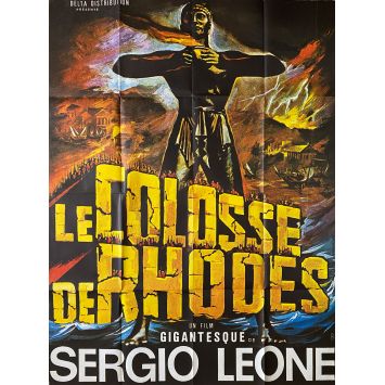 LE COLOSSE DE RHODES Affiche de film- 120x160 cm. - 1961 - Lea Massari, Sergio Leone - Peplum
