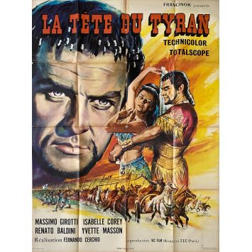 LA TETE DU TYRAN Affiche de film- 120x160 cm. - 1959 - Massimo Girotti, Fernando Cerchio - Peplum