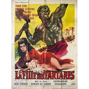 LA FILLE DES TARTARES Affiche de film- 120x160 cm. - 1961 - Roland Lesaffre, Remigio Del Grosso - Peplum