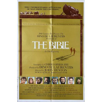 LA BIBLE Affiche de film- 69x102 cm. - 1966 - Richard Harris, John Huston - Peplum