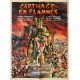 CARTHAGE EN FLAMME Affiche de film- 60x80 cm. - 1960 - Pierre Brasseur, Carmine Gallone - Peplum