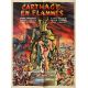 CARTHAGE IN FLAMES Movie Poster- 23x32 in. - 1960 - Carmine Gallone, Pierre Brasseur - Sword-and-sandal