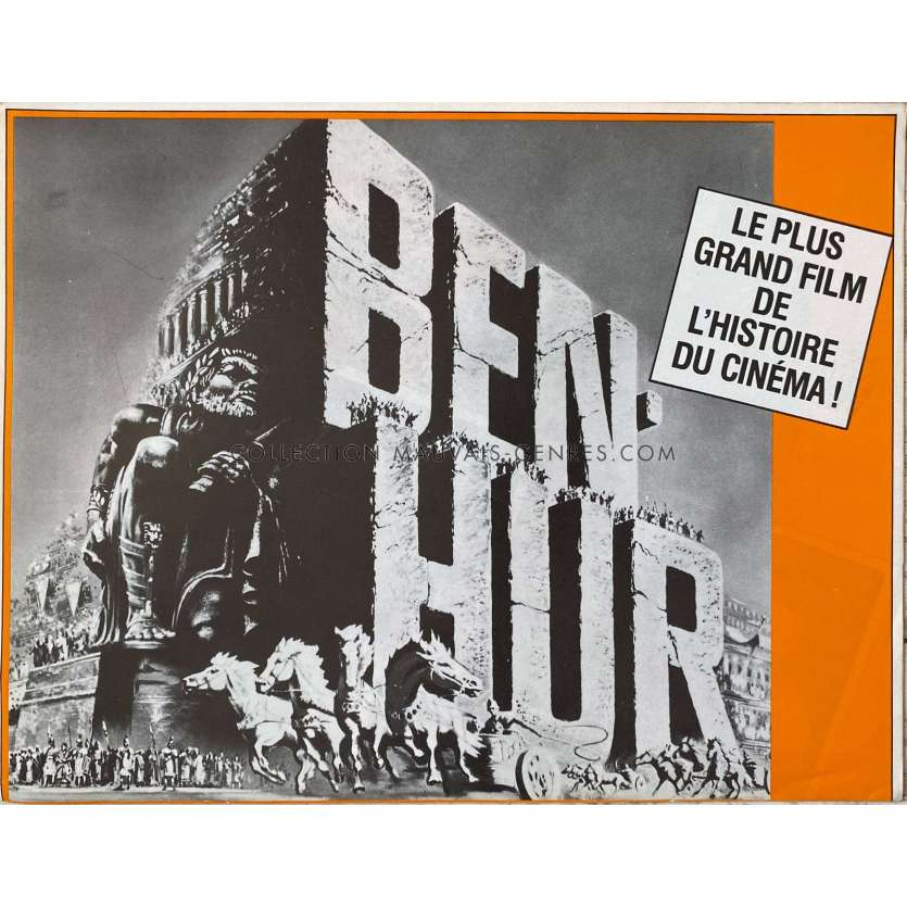 BEN-HUR Synopsis 4p - 24x30 cm. - 1959/R1970 - Charlton Heston, William Wyler - Peplum