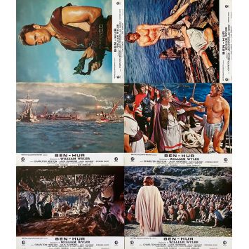 BEN-HUR Lobby Cards Set A - x6 - 9x12 in. - 1959/R1970 - William Wyler, Charlton Heston - Sword-and-sandal