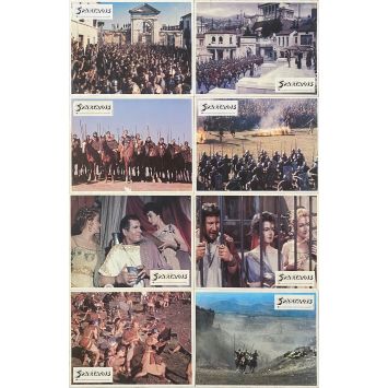 SPARTACUS Lobby Cards x8 - 9x12 in. - 1960/R1980 - Stanley Kubrick, Kirk Douglas - Sword-and-sandal