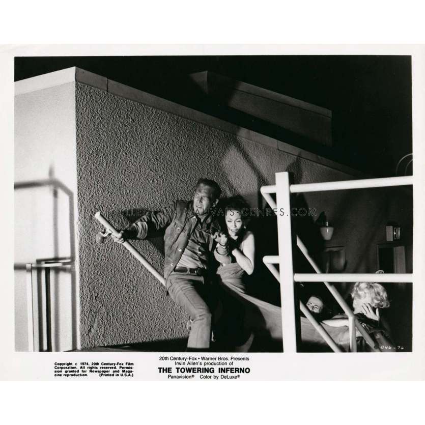 LA TOUR INFERNALE Photo de presse 046-76 - 20x25 cm. - 1974 - Steve McQueen, John Guillermin