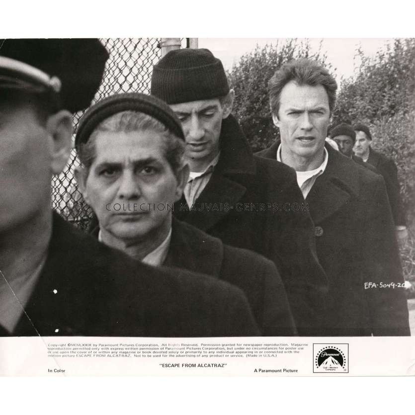 L'EVADE D'ALCATRAZ Photo de presse EFA-5049-20 - 20x25 cm. - 1979 - Clint Eastwood, Don Siegel