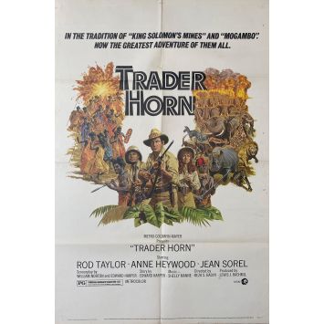 TRADER HORN Affiche de film- 69x104 cm. - 1973 - Rod Taylor, Reza Badiyi