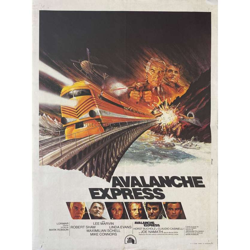 AVALANCHE EXPRESS Affiche de film- 40x54 cm. - 1979 - Lee Marvin, Monte Hellman