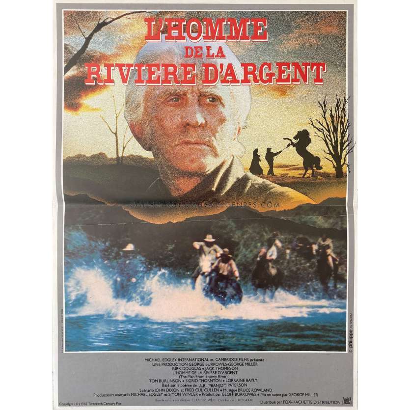 THE MAN FROM SNOWY RIVER Movie Poster- 15x21 in. - 1982 - George Miller, Kirk Douglas - erotic