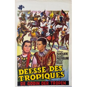 DEESSE DES TROPIQUES Affiche de film- 35x55 cm. - 1954 - Silvana Pampanini, Paolo Moffa
