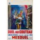 DUEL AU COUTEAU Affiche de film- 35x55 cm. - 1966 - Cameron Mitchell, Mario Bava