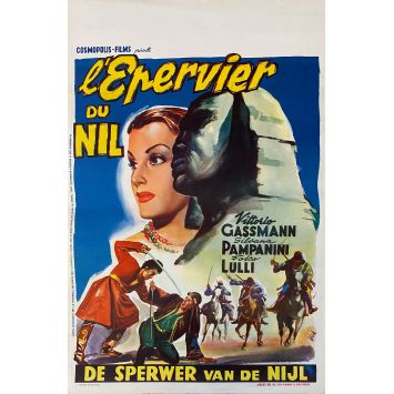 LO SPARVIERO DEL NILO Movie Poster- 14x21 in. - 1950 - Giacomo Gentilomo, Silvana Pampanini - erotic