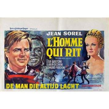 L'HOMME QUI RIT Affiche de film- 35x55 cm. - 1966 - Jean Sorel, Sergio Corbucci