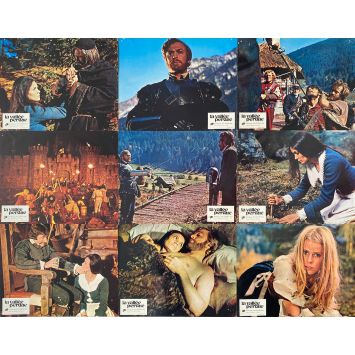 THE LAST VALLEY Lobby Cards x9 - 9x12 in. - 1971 - James Clavell, Michael Caine - erotic