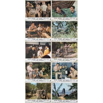 NONE BUT THE BRAVE Lobby Cards x10 - 9x12 in. - 1965 - Frank Sinatra, Tatsuya Mihashi - erotic