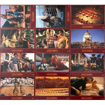 LITTLE BUDDHA Photos de film x12 - 30x40 cm. - 1993 - Keanu Reeves, Bernardo Bertolucci