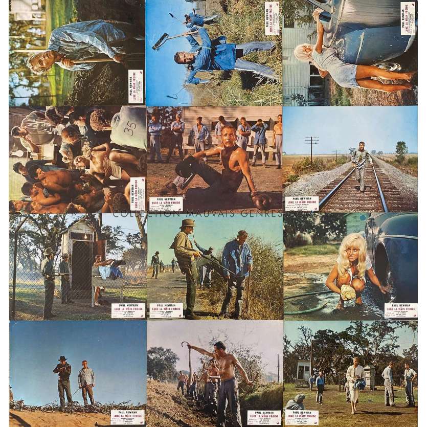 Stuart Rosenberg COOL HAND LUKE French Lobby Cards - 9x12 in. - 1967 x12