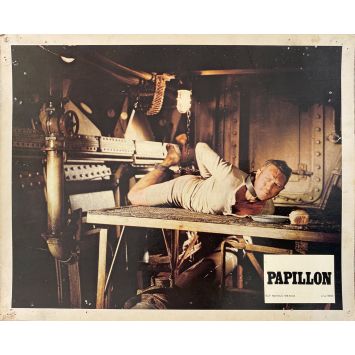 PAPILLON Lobby Cards C-N1 - 9x12 in. - 1973 - Franklin J. Schaffner, Steve McQueen - erotic