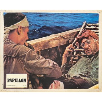 PAPILLON Lobby Cards C-N5 - 9x12 in. - 1973 - Franklin J. Schaffner, Steve McQueen - erotic