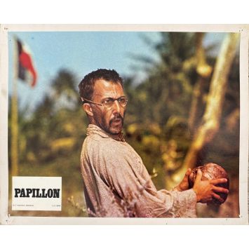 PAPILLON Lobby Cards C-N6 - 9x12 in. - 1973 - Franklin J. Schaffner, Steve McQueen - erotic