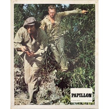 PAPILLON Lobby Cards C-N7 - 9x12 in. - 1973 - Franklin J. Schaffner, Steve McQueen - erotic