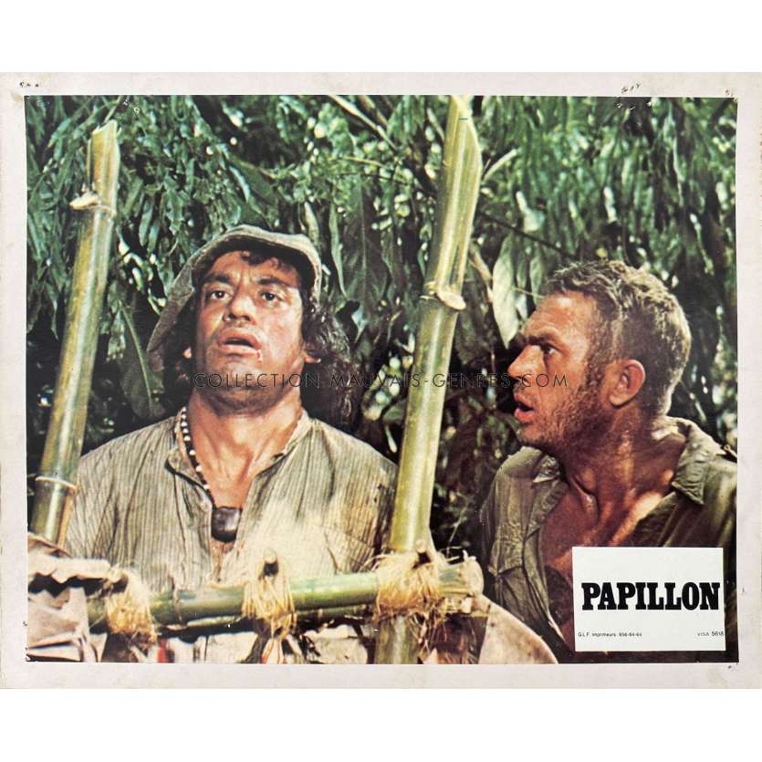 PAPILLON Photos de film C-N9 - 21x30 cm. - 1973 - Steve McQueen, Franklin J. Schaffner