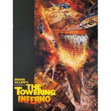 THE TOWERING INFERNO Program 18p - 9x12 in. - 1974 - John Guillermin, Steve McQueen - erotic
