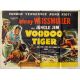 VOODOO TIGER Movie Poster- 30x40 in. - 1952 - Spencer Gordon Bennet, Johnny Weissmuller - erotic