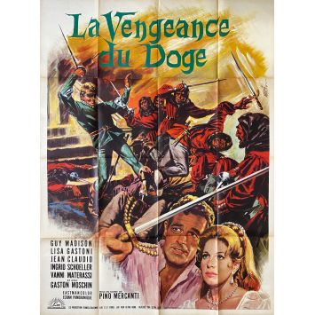 LA VENGEANCE DU DOGE Affiche de film- 120x160 cm. - 1966 - Guy Madison, Pino Mercanti