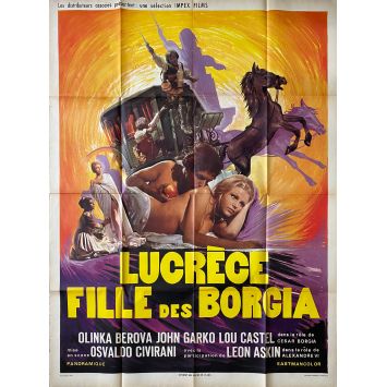 LUCRECE FILLE DES BORGIAS Affiche de film- 120x160 cm. - 1968 - Olga Schoberová, Osvaldo Civirani